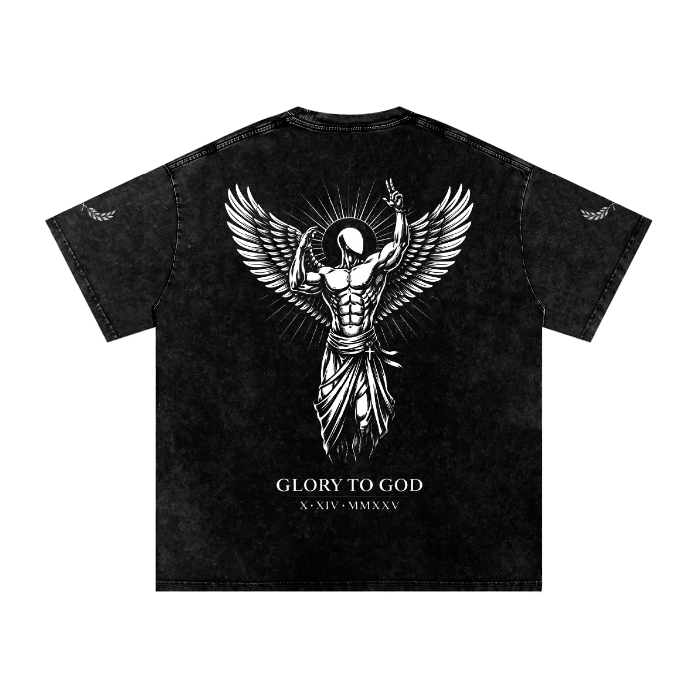 Snow Washed Oversized Cotton T-Shirt