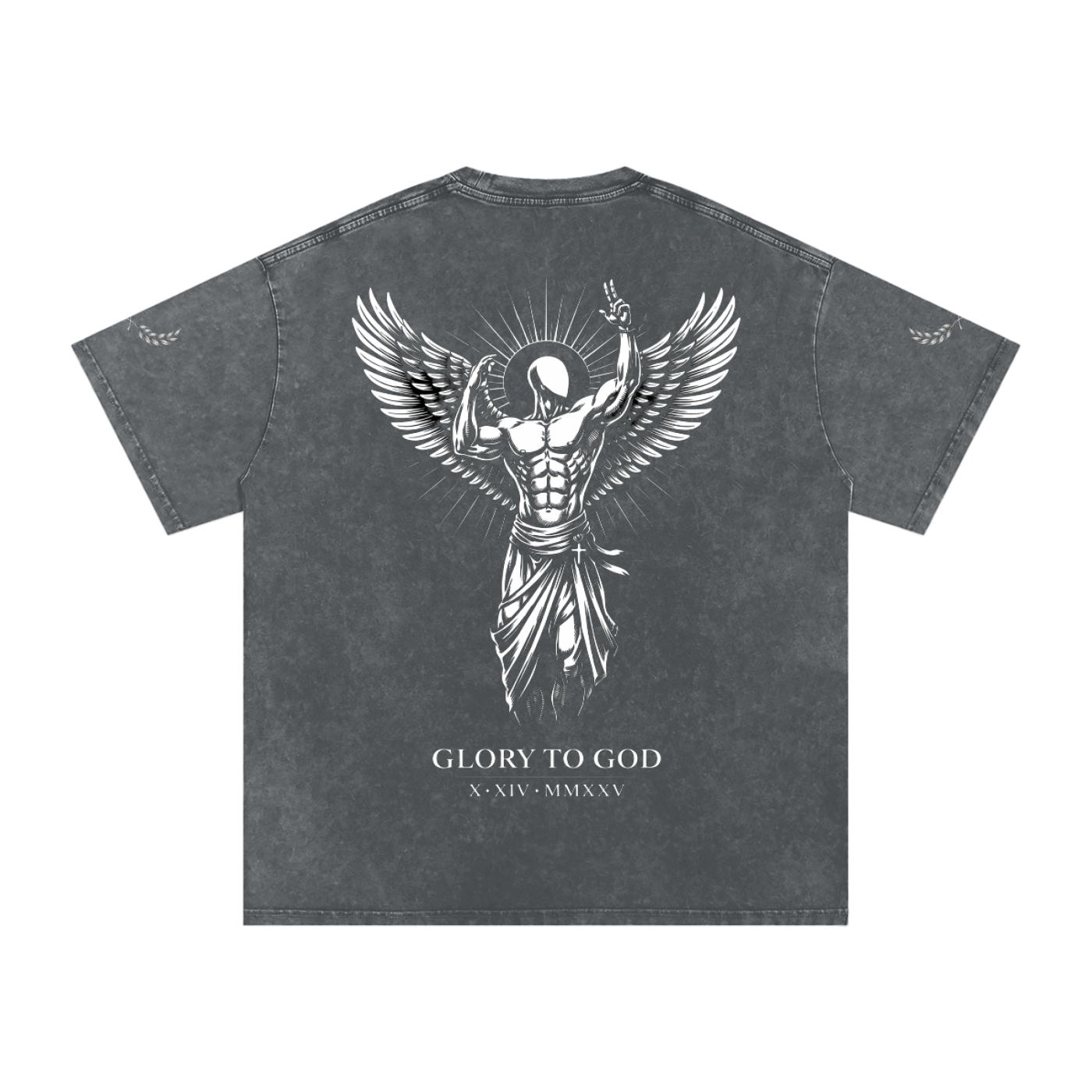 Snow Washed Oversized Cotton T-Shirt