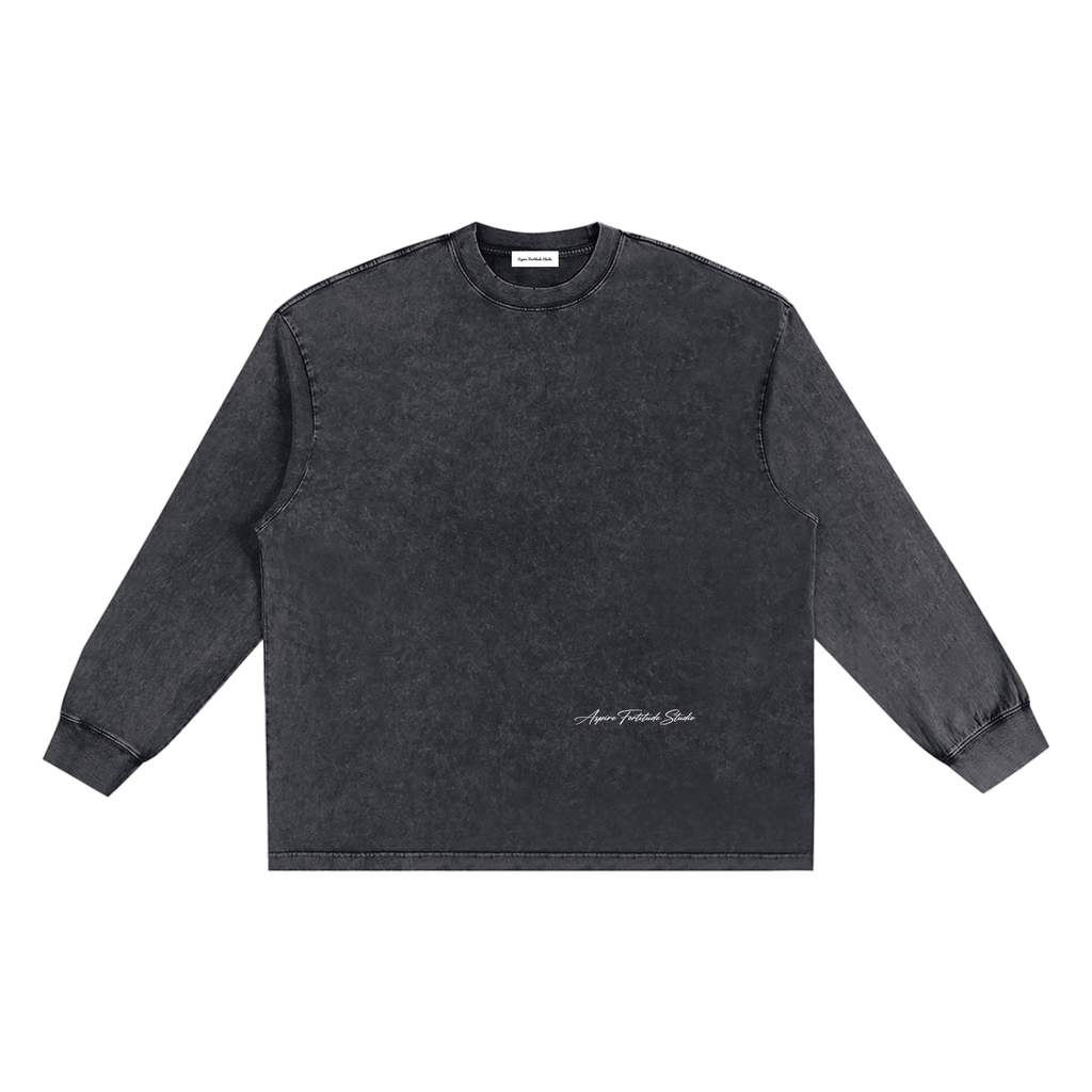 Snow Washed Frayed Edge T-Shirt